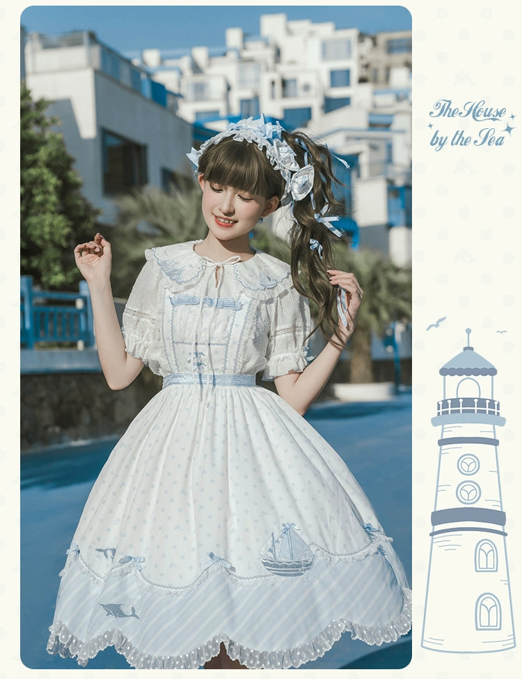 【受注予約6/18まで】The House by the Sea エプロンスカート