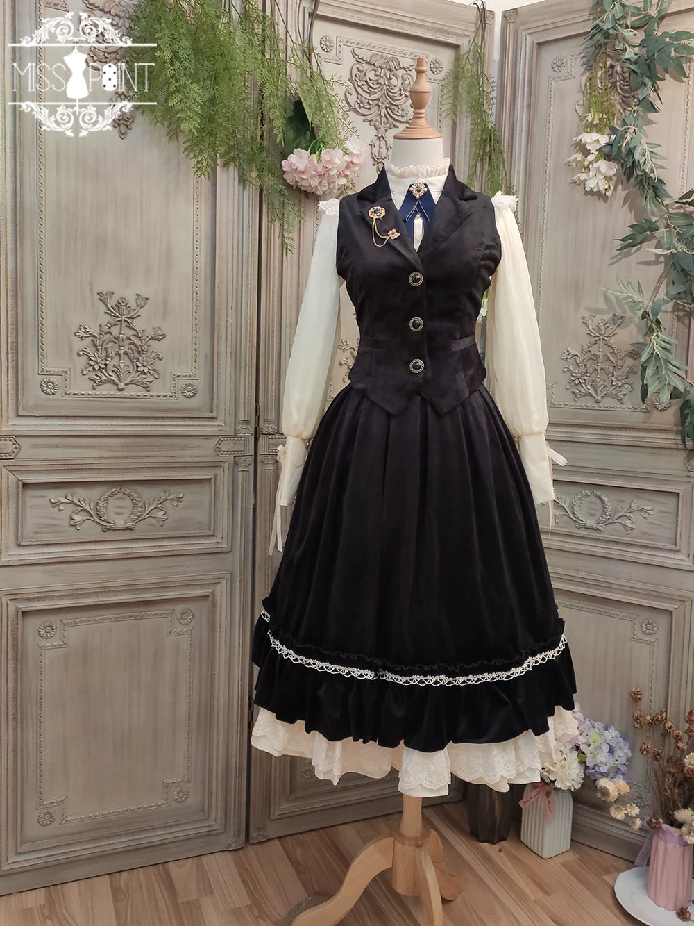 【予約販売】英国クラシカルロリィタ ベルベットベスト