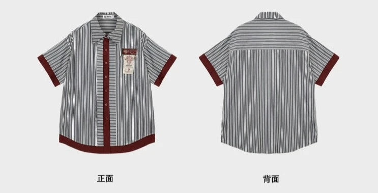 [Pre-order] Hogwarts School of Witchcraft and Wizardry Oversized Striped Shirt