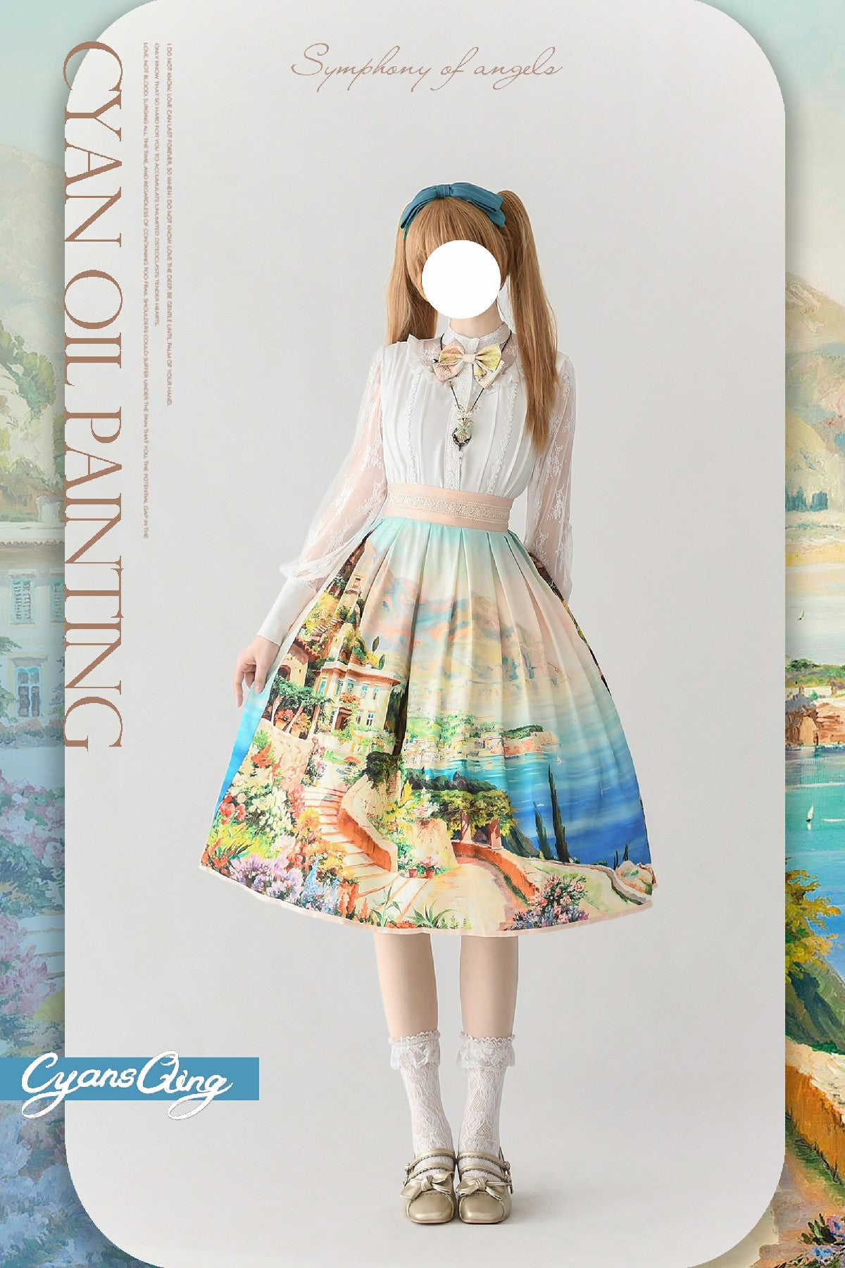 [Simultaneous purchase only] Oil painting collection Oil painting collection ribbon 8 works in total