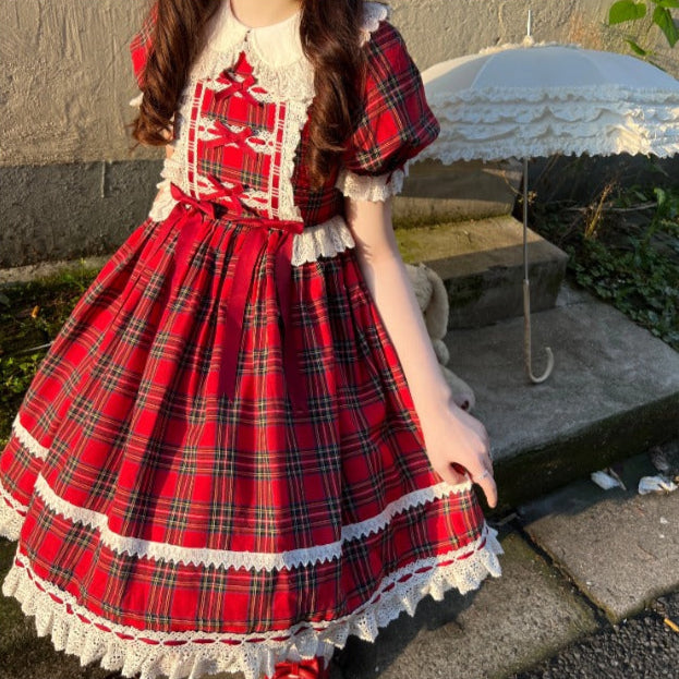 【受注予約5/21まで】Laura's Doll 付け袖付ワンピース・全5色