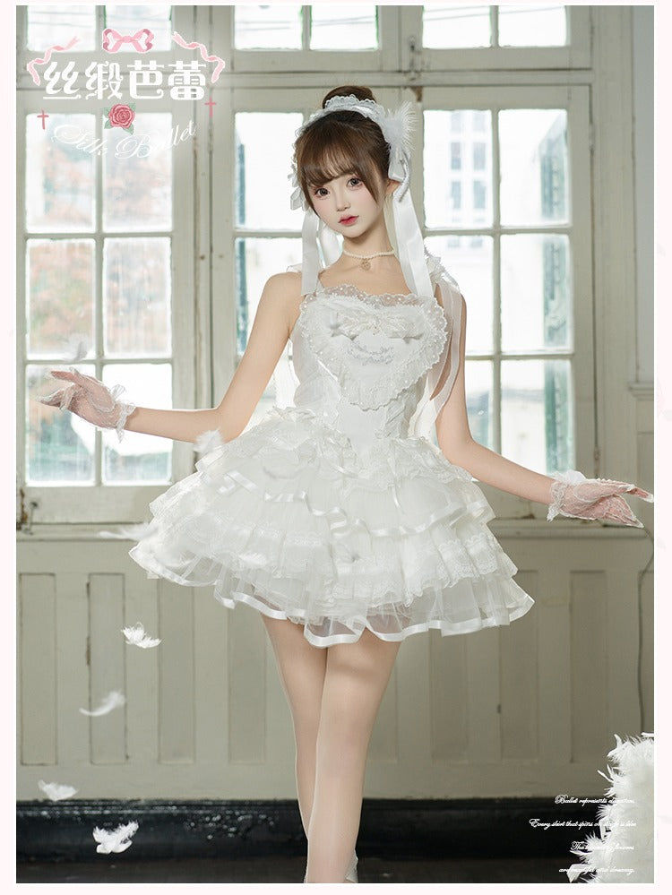 【受注予約1/23まで】Silk Ballet ジャンパースカート・ショート丈