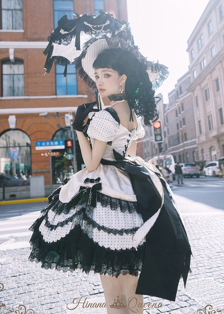 【受注予約11/23まで】The Nightingale of Paris モノトーンドレス・ショートタイプ