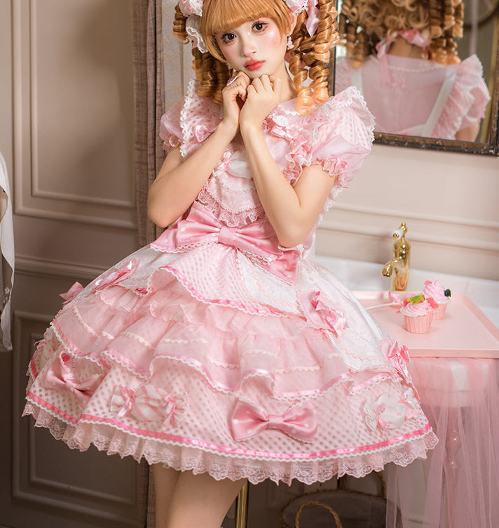 【受注予約12/8まで】Candy Doll サスペンダースカート