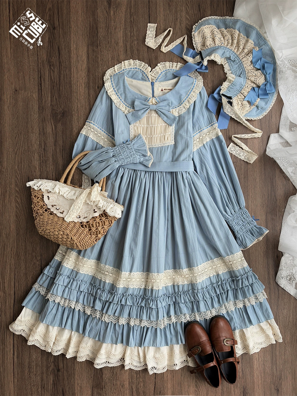 [Pre-orders available until 2/19] Sweetie Sheep Frilled One-Piece Dress - Plain Type