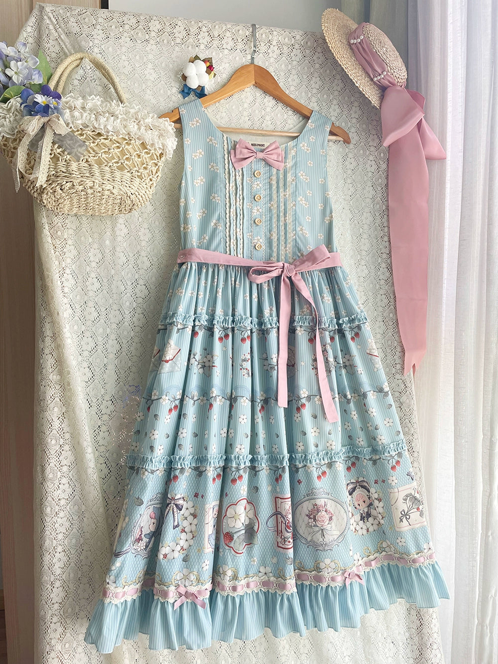[Pre-orders available until 2/19] Sweetie Sheep Print Jumper Skirt
