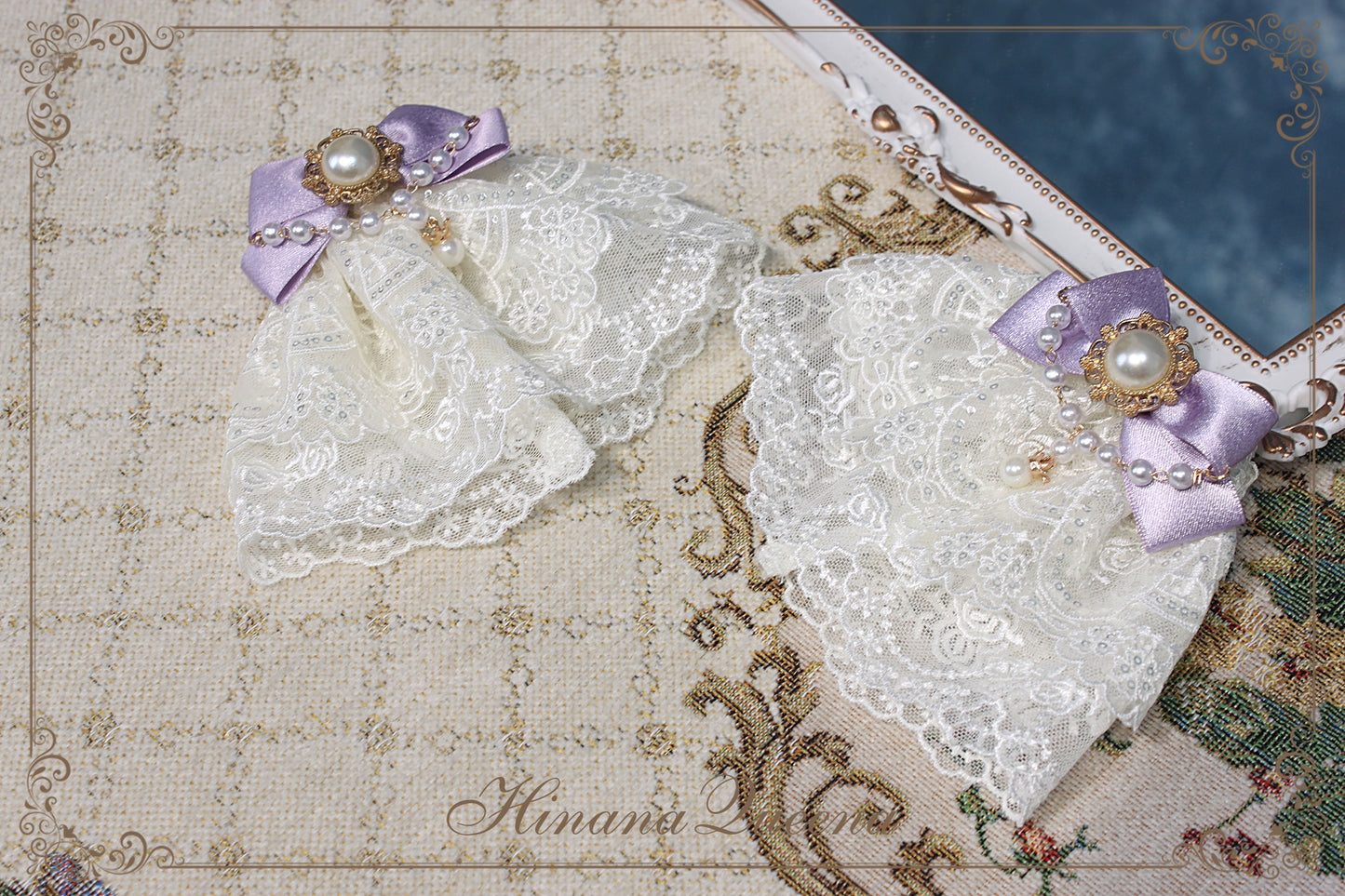 [Pre-orders available until 11/13] Rapunzel-style ribbon and lace luxury dress, short length