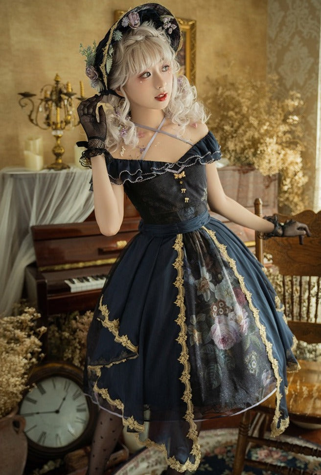 [Sale Period Ended] Porcelain Flower Garden Veiled Dress