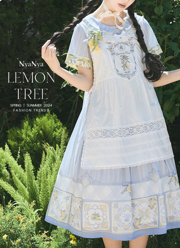 【販売期間終了】Lemon Tree 丸襟ワンピース