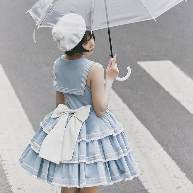 In the Sea Breeze marine style jumper skirt