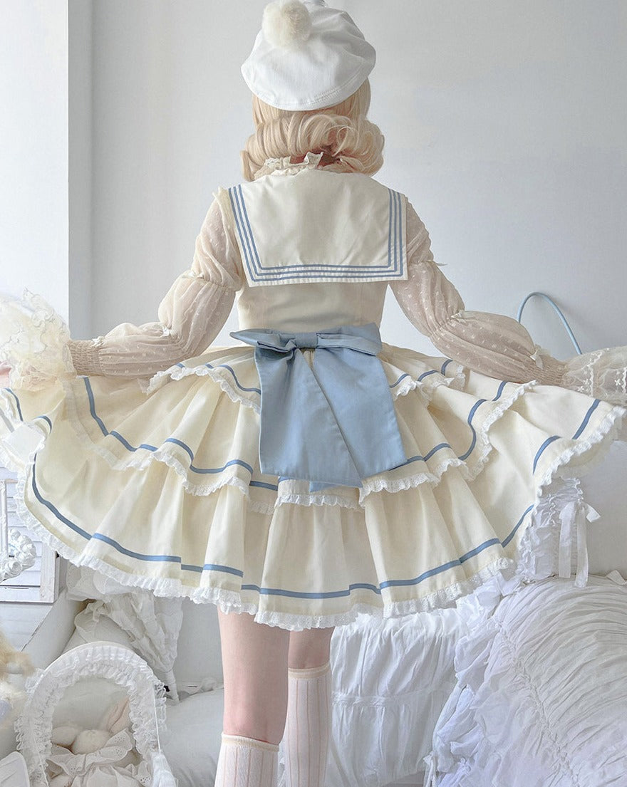In the Sea Breeze marine style jumper skirt