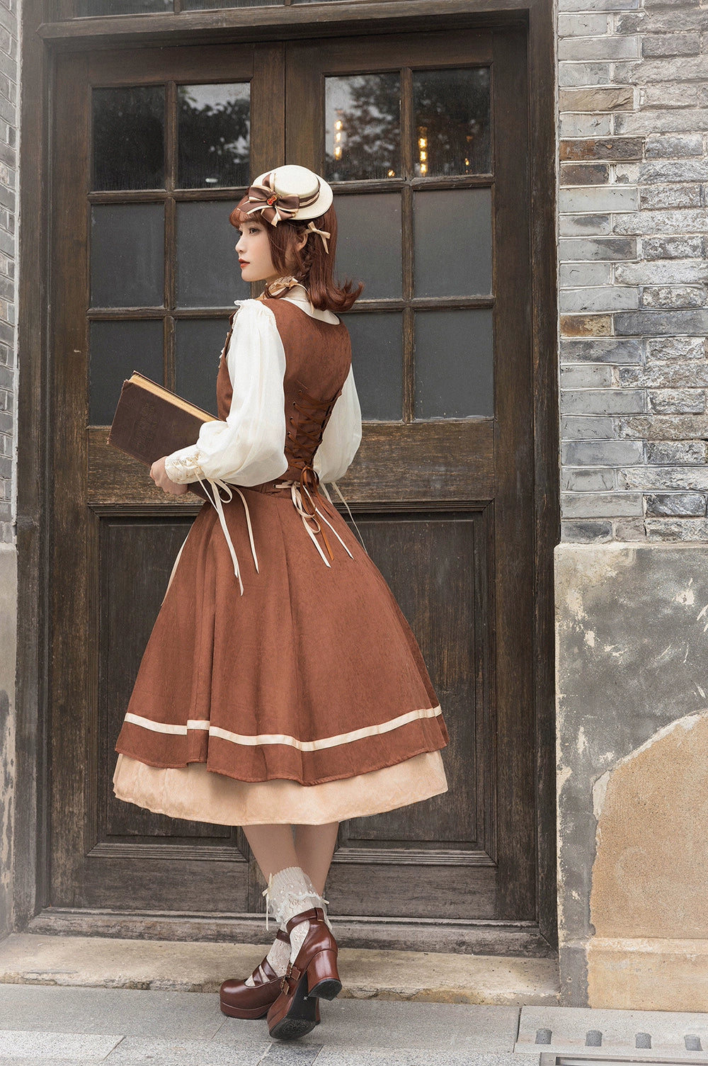 [Sale period has ended] Golden Movement Classical High Waist Skirt