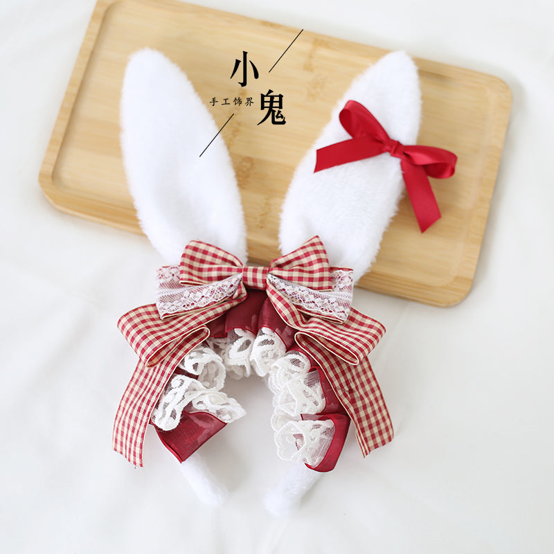 rabbit ear ribbon headband