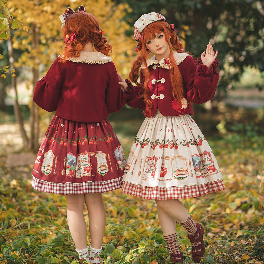 【予約販売】Apple Garden バイエルン風リバーシブルスカート