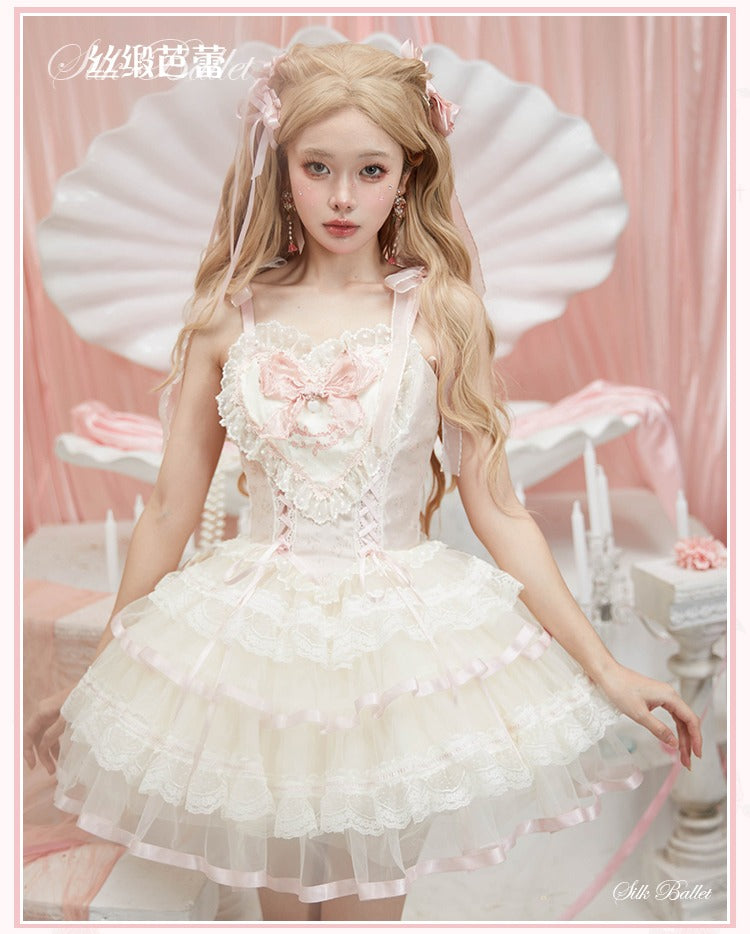 【受注予約1/23まで】Silk Ballet ジャンパースカート・ショート丈
