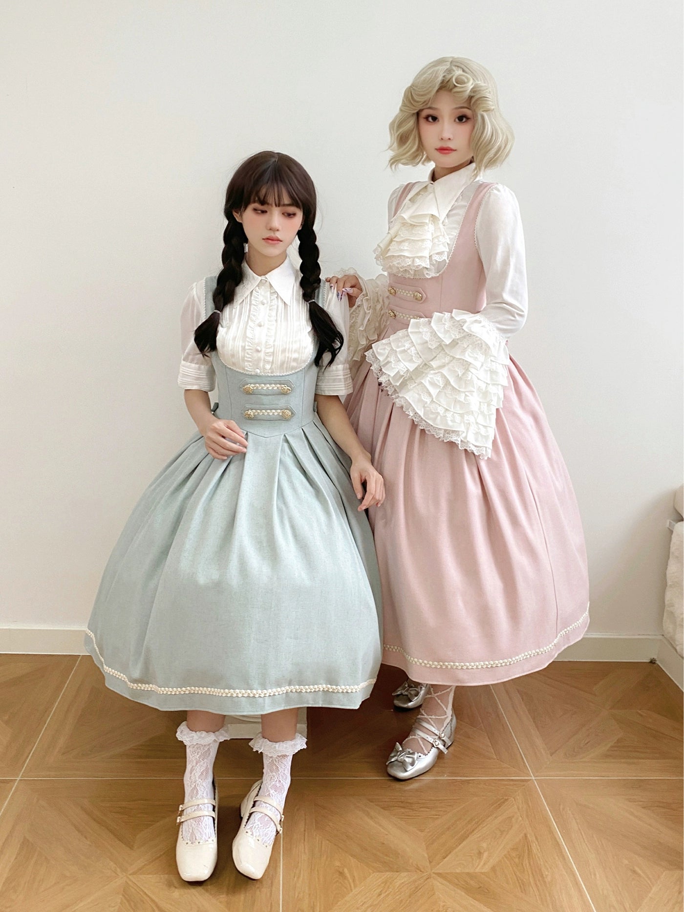 [Pre-orders available until 9/29] Bright Moon Corset Jumper Skirt, Plain Type [Pink]