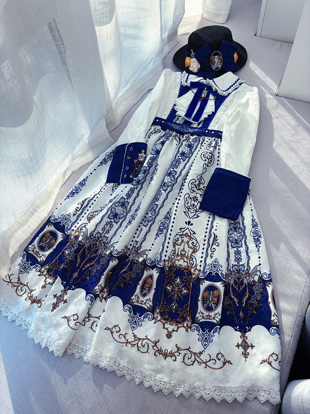 【受注予約1/18まで】Blood Night Lantern Master プリントワンピース・ストレート袖タイプ