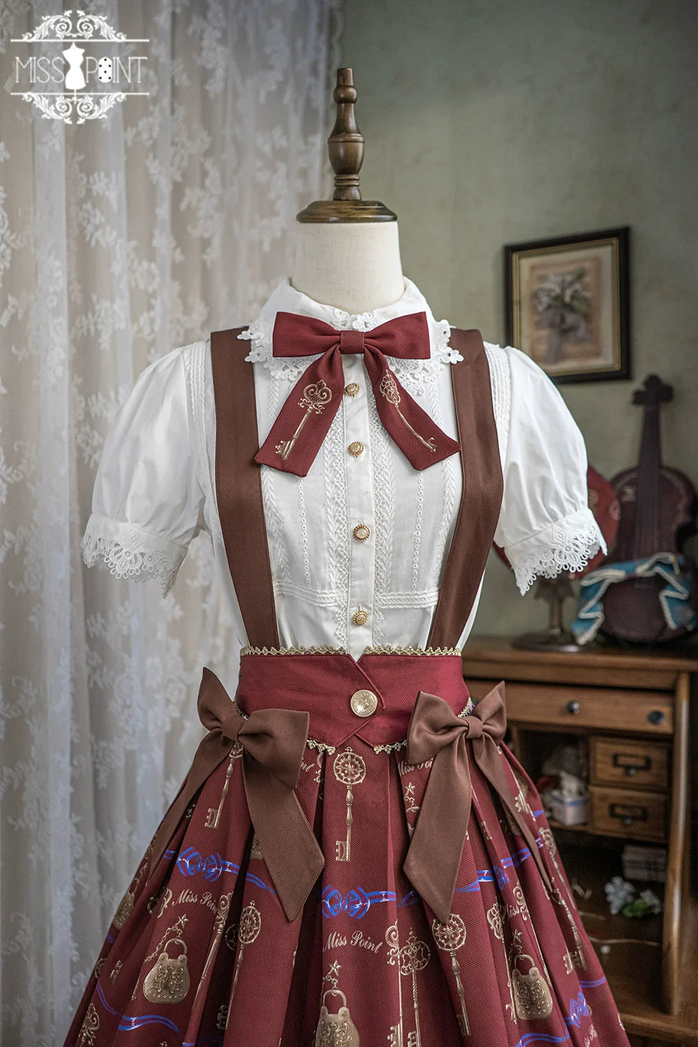 Secret Key Antique 2way Suspender Skirt