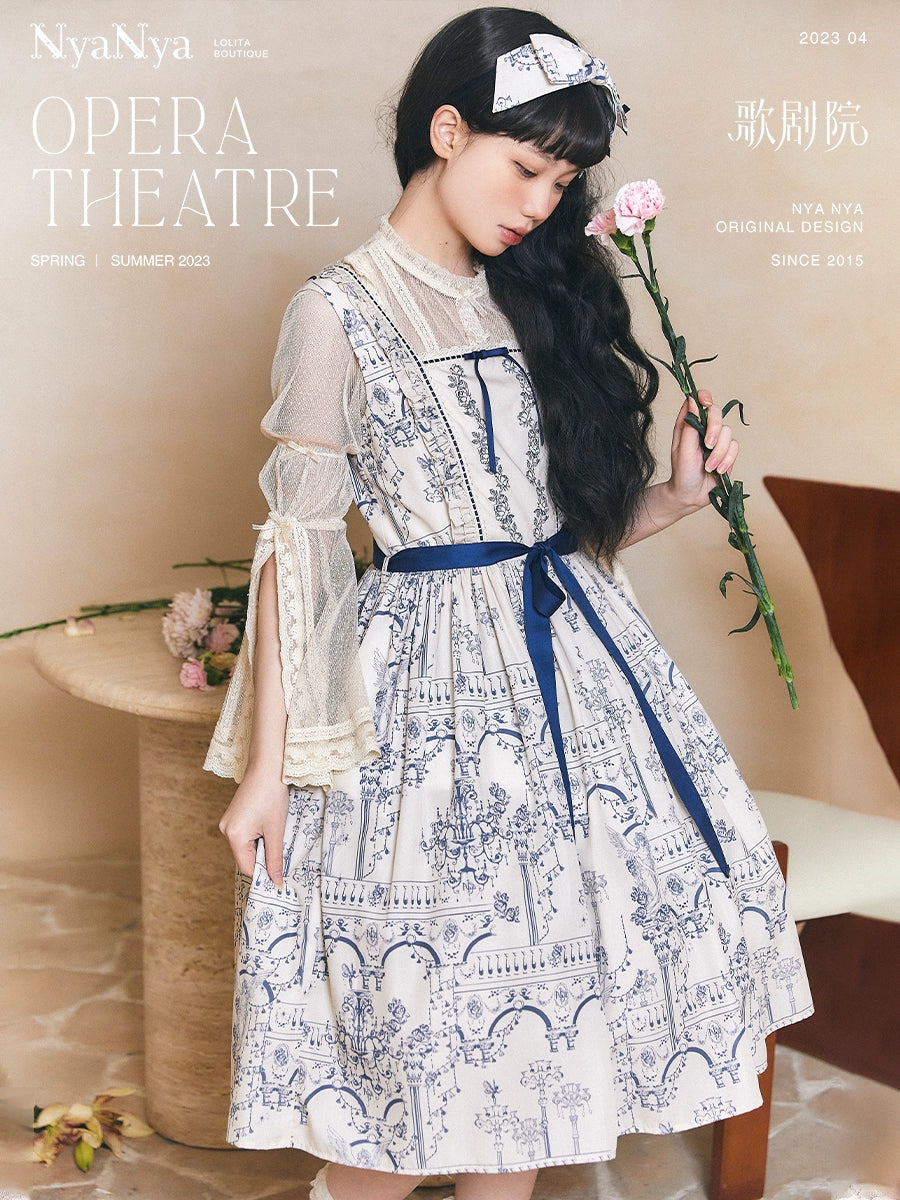 Opera Theatre ドットチュールブラウス