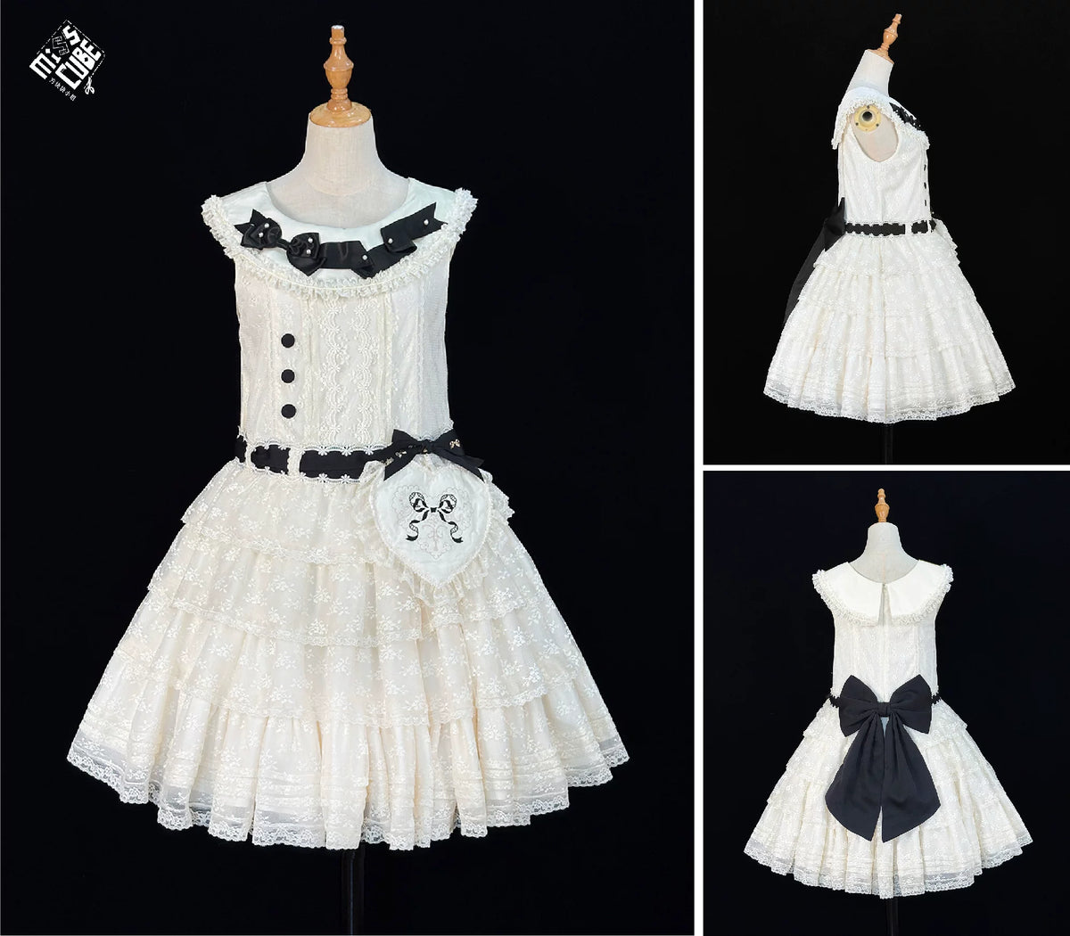 【受注予約10/13まで】Dream Lace ドールスタイルジャンパースカート