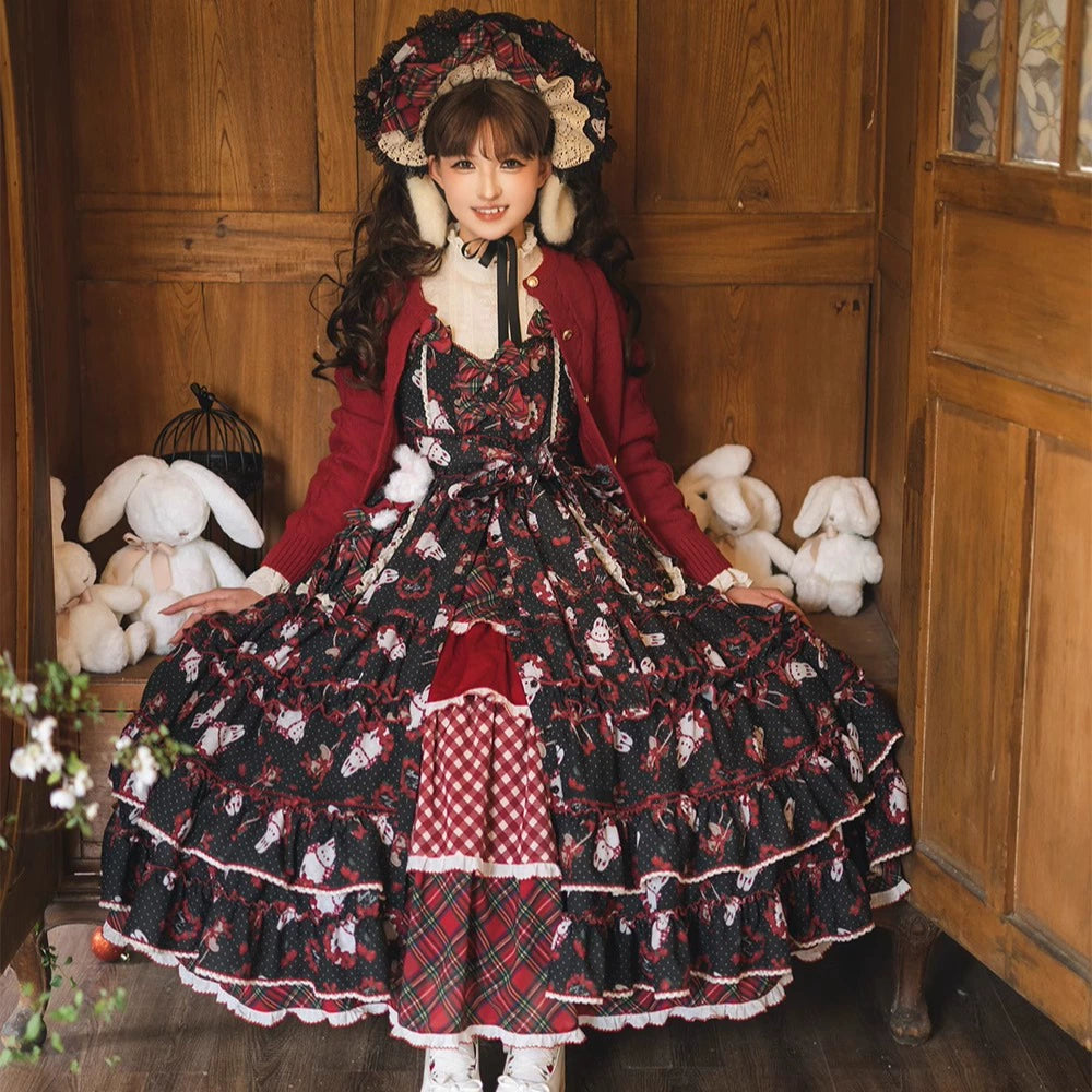 予約販売】Sweet Berry Rabbit ティアードスカート – ロリータ 予約販売】Sweet Berry Rabbit ティアードスカート – ロリータ