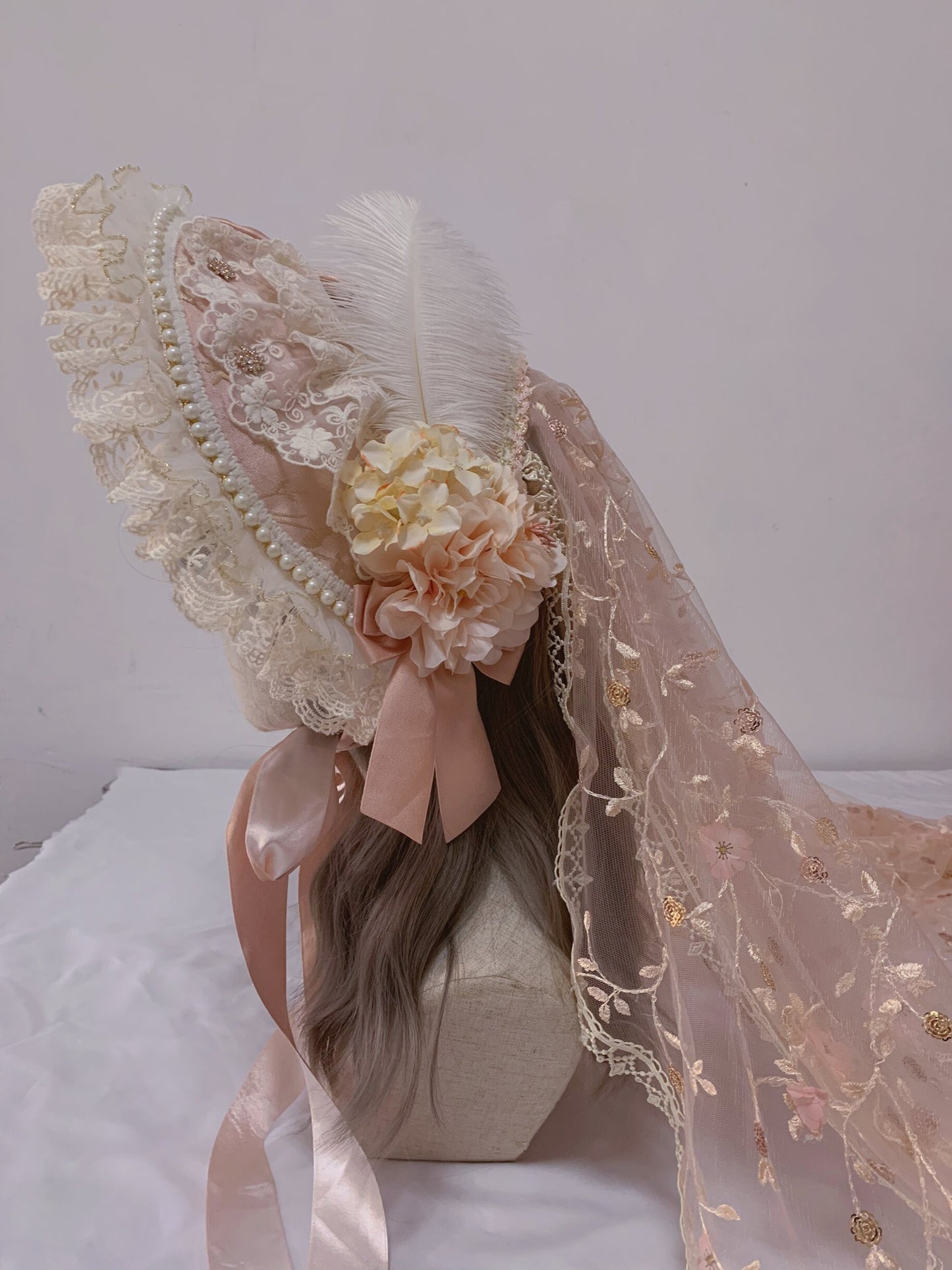 [Simultaneous purchase only] Spring Praise Bonnet Choker Gloves (Pink)