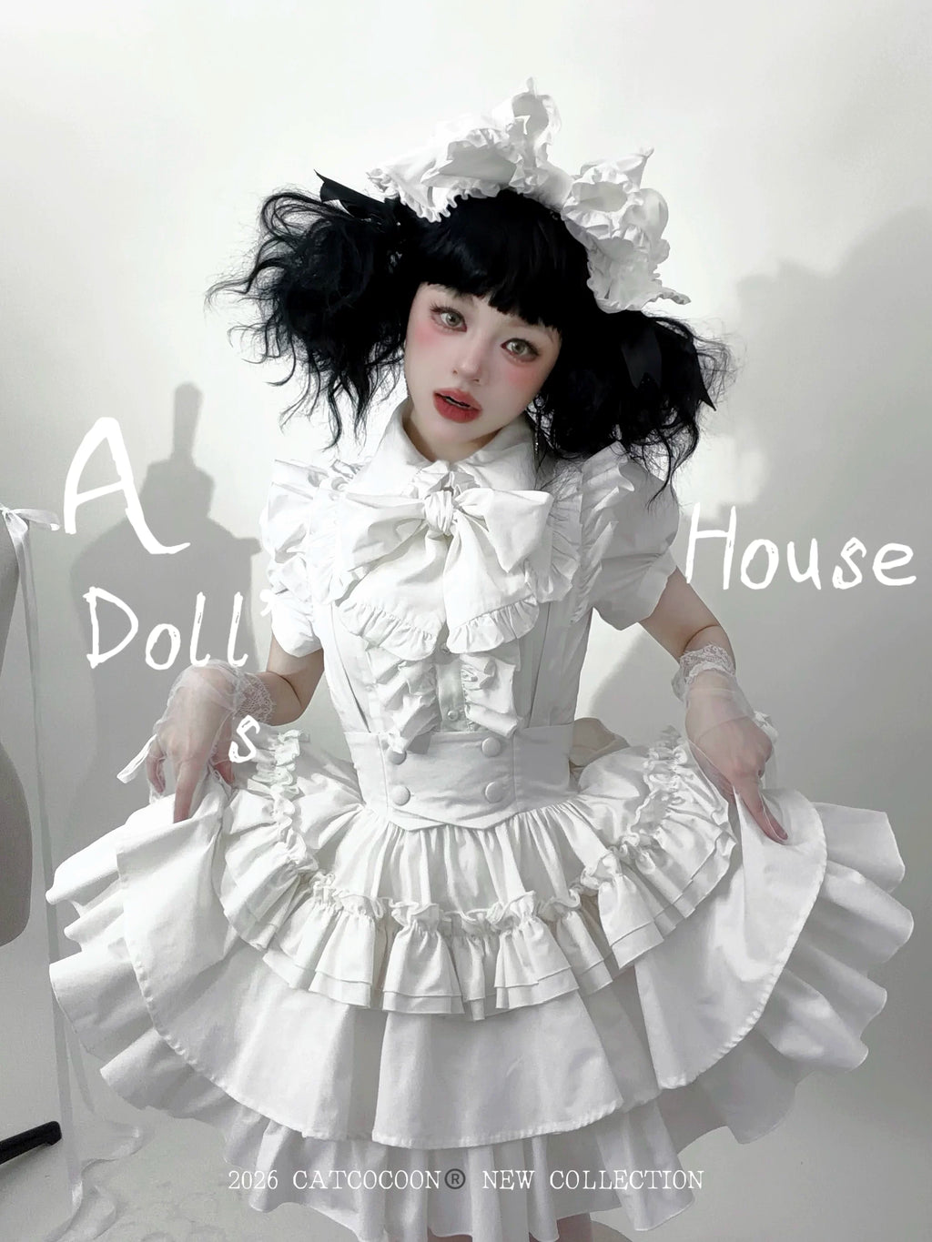 Doll's House フリル半袖ブラウス 全3色