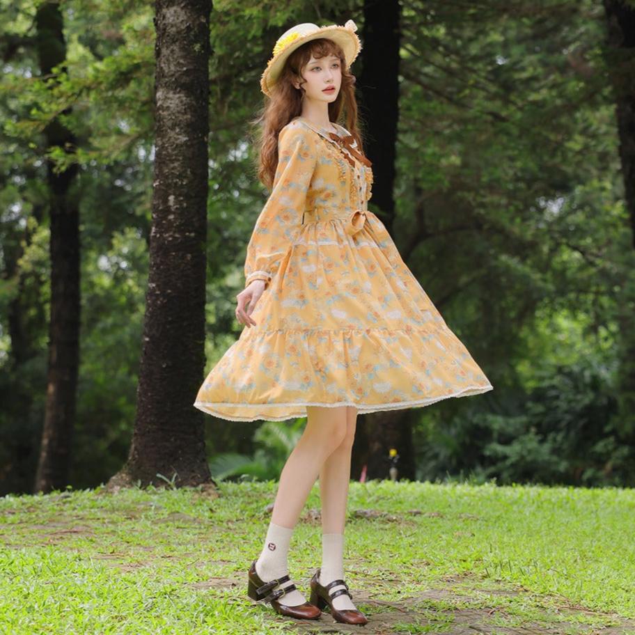 【予約販売】Gardening Sunflower デイリーワンピース