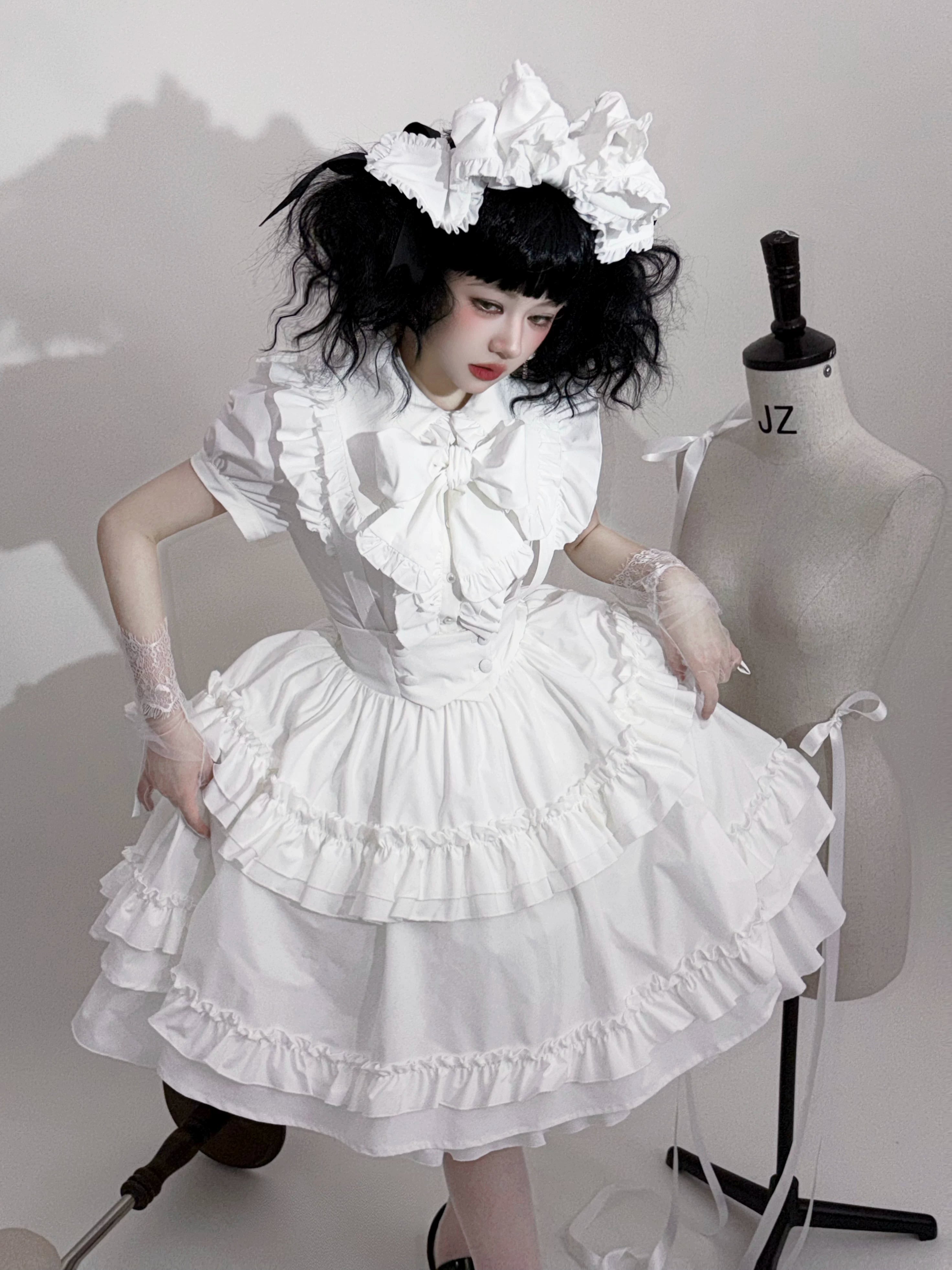 Doll's House サスペンダーひざ丈スカート