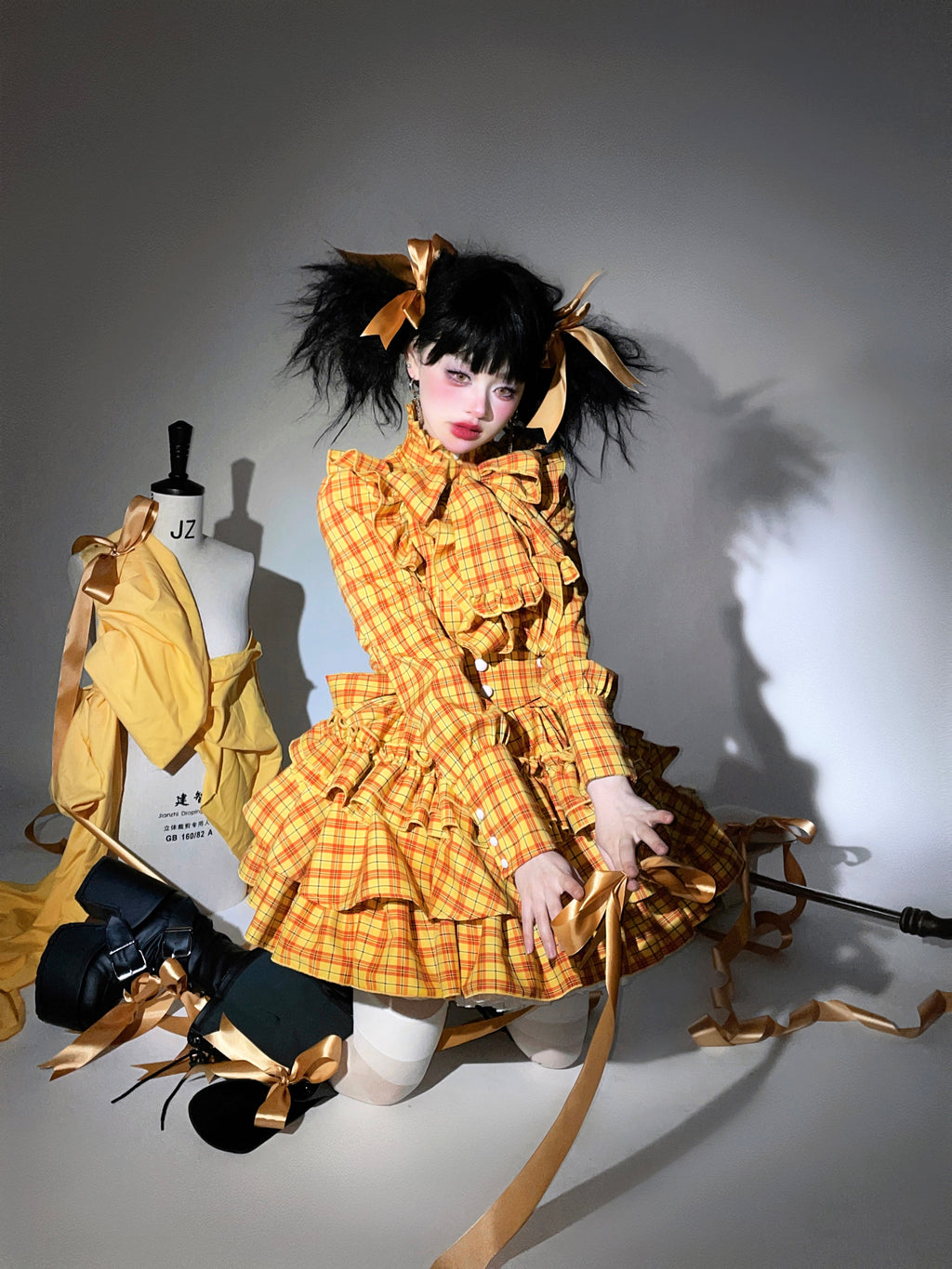 Doll's House サスペンダーミニスカート チェック柄全4色