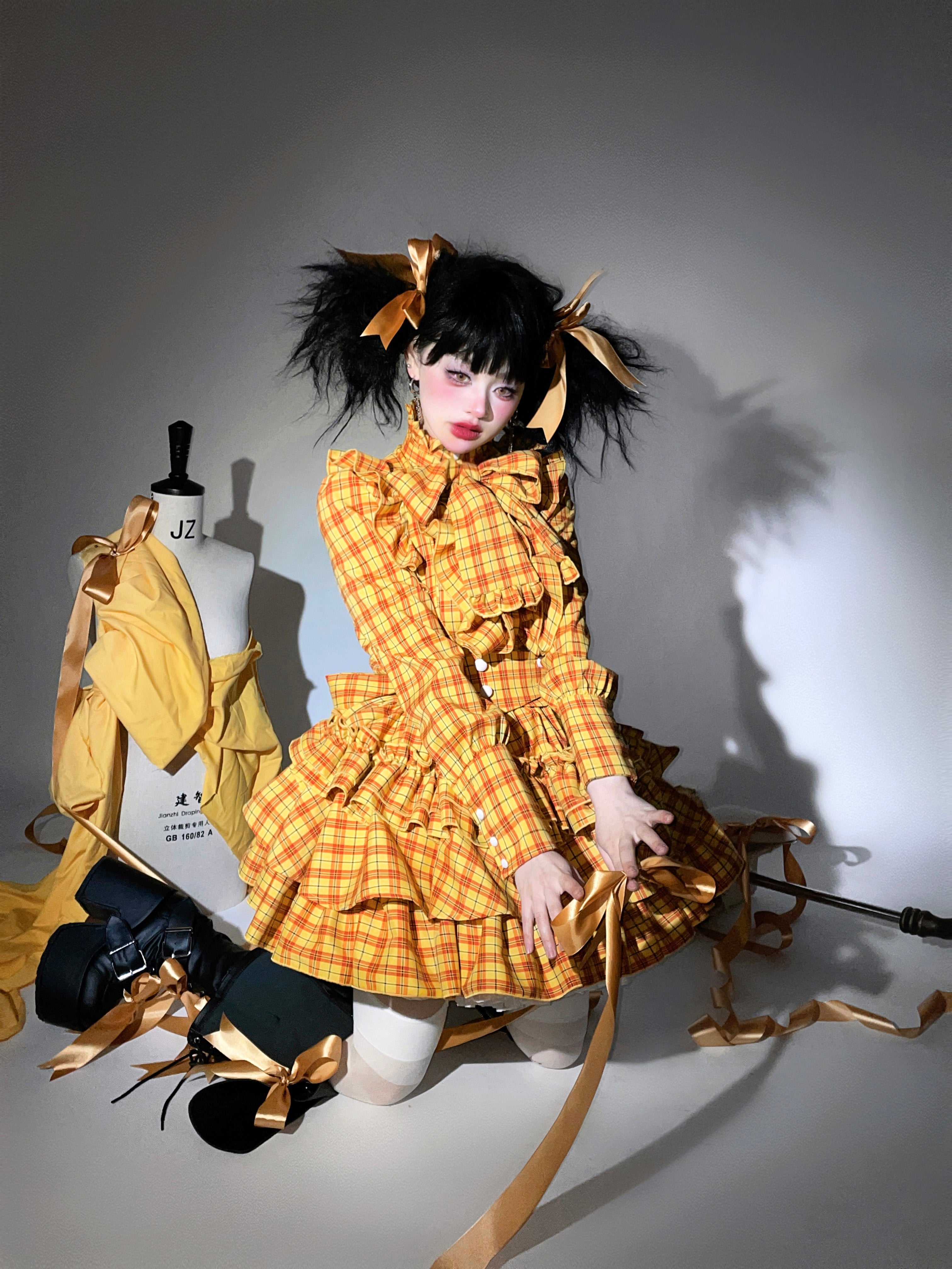 Doll's House サスペンダーミニスカート チェック柄全4色