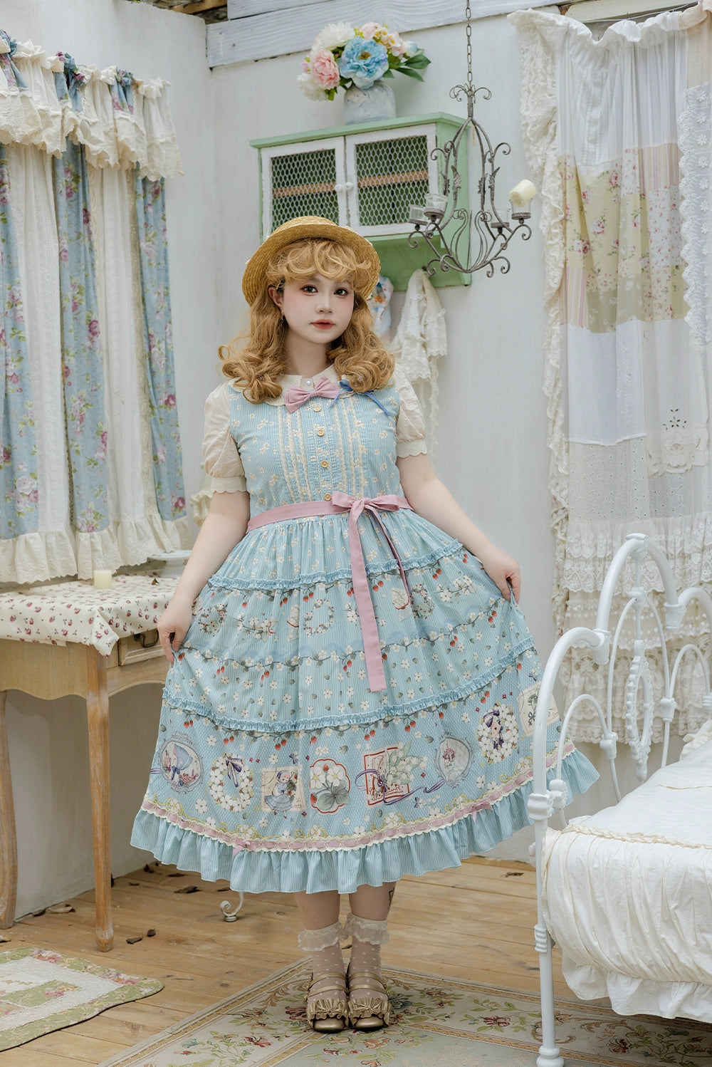 [Pre-orders available until 2/19] Sweetie Sheep Print Jumper Skirt