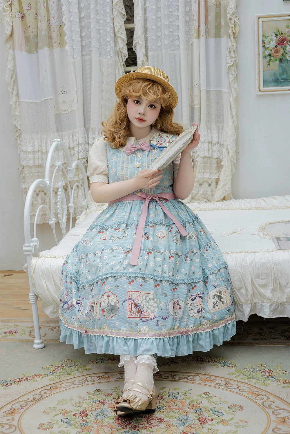 [Pre-orders available until 2/19] Sweetie Sheep Print Jumper Skirt