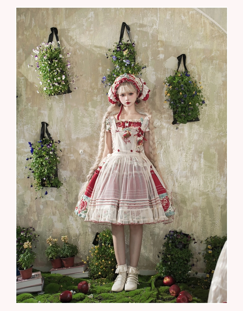 【販売期間終了】Apple Paradise トップス＆スカートのセット・ショート丈