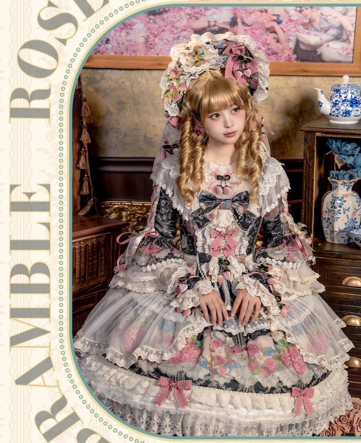 【受注予約11/12まで】 Porcelain Strawberry プリンセスドレス