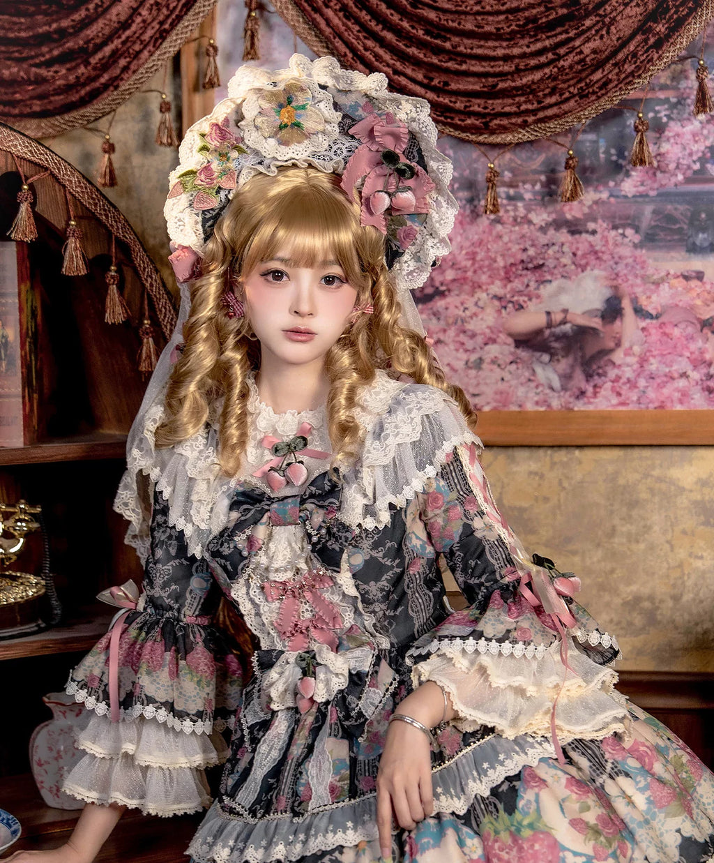 【受注予約11/12まで】 Porcelain Strawberry プリンセスドレス