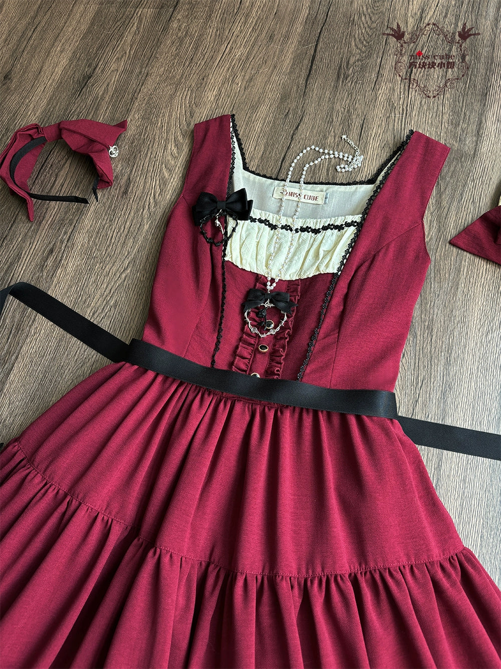 【予約販売】Sketch Wild Rose ジャンパースカート 無地タイプ