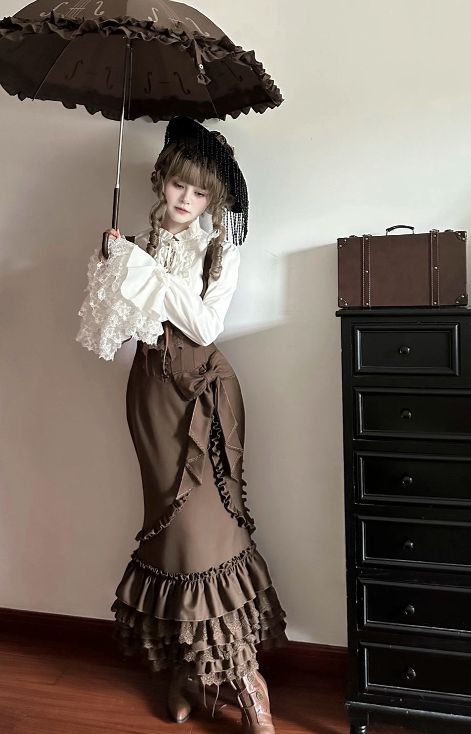 【受注予約11/4まで】Secret Lady マーメイドスカート＆ブラウスセット