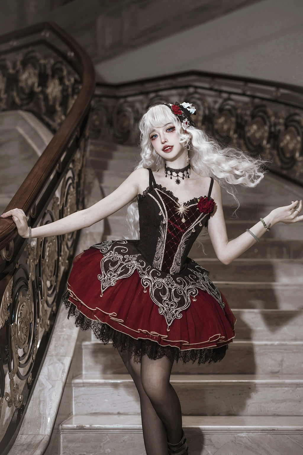 Bloodmoon ゴスロリジャンパースカートセット