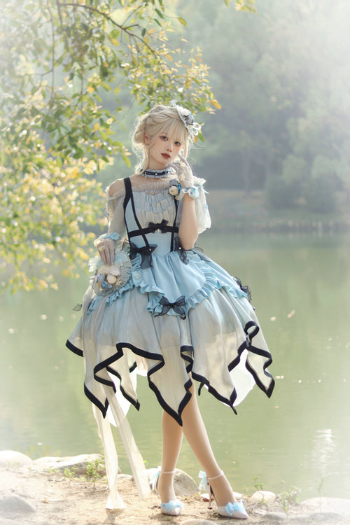 Rose Fairy イレギュラーヘムジャンパースカート 全5色