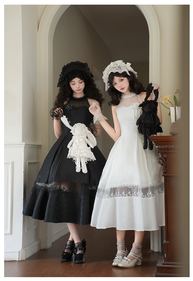 ローズジャガードホルターネックワンピース 単品・セット