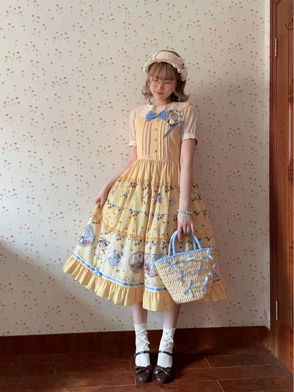 [Pre-orders available until 2/19] Sweetie Sheep Print Jumper Skirt