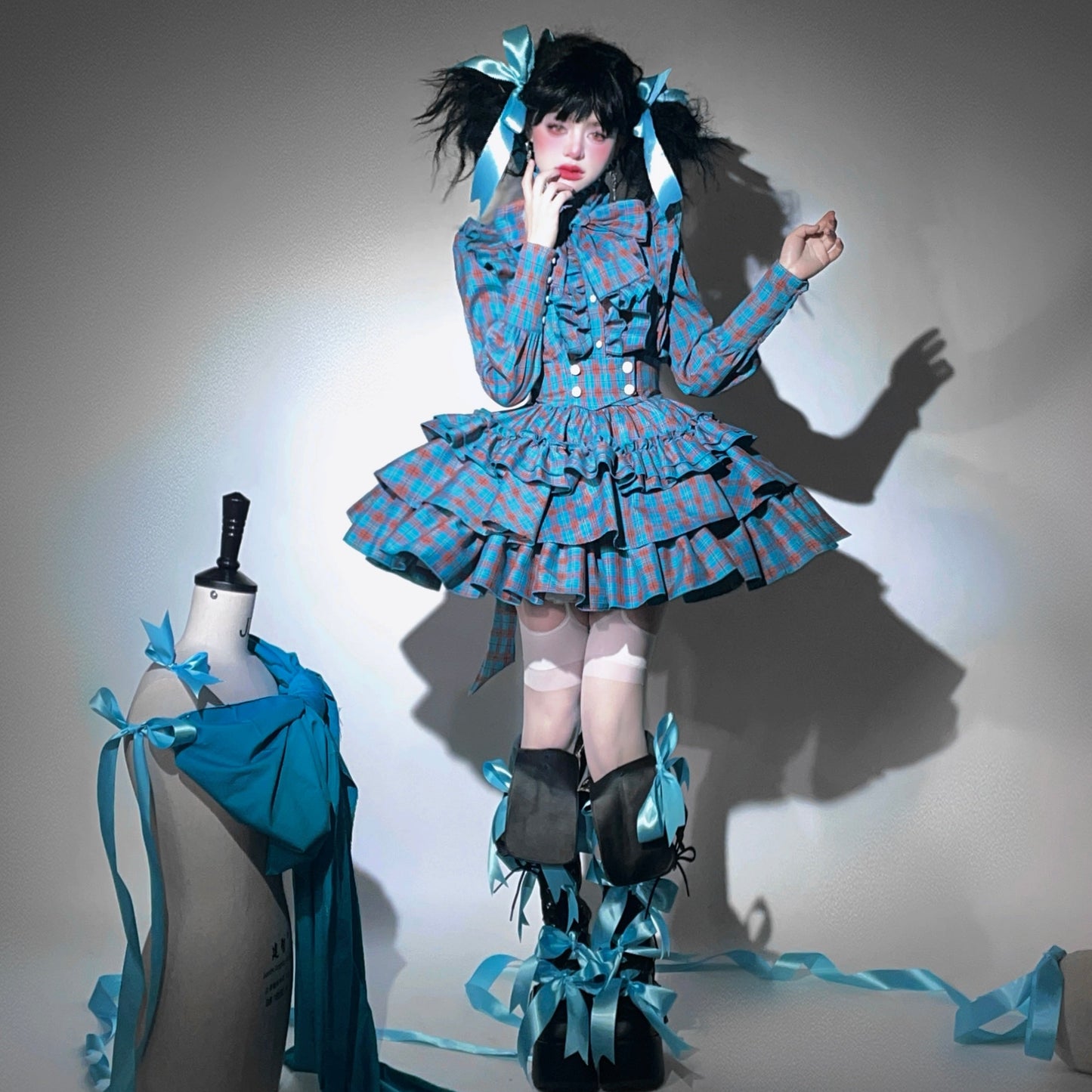 Doll's House サスペンダーミニスカート チェック柄全5色