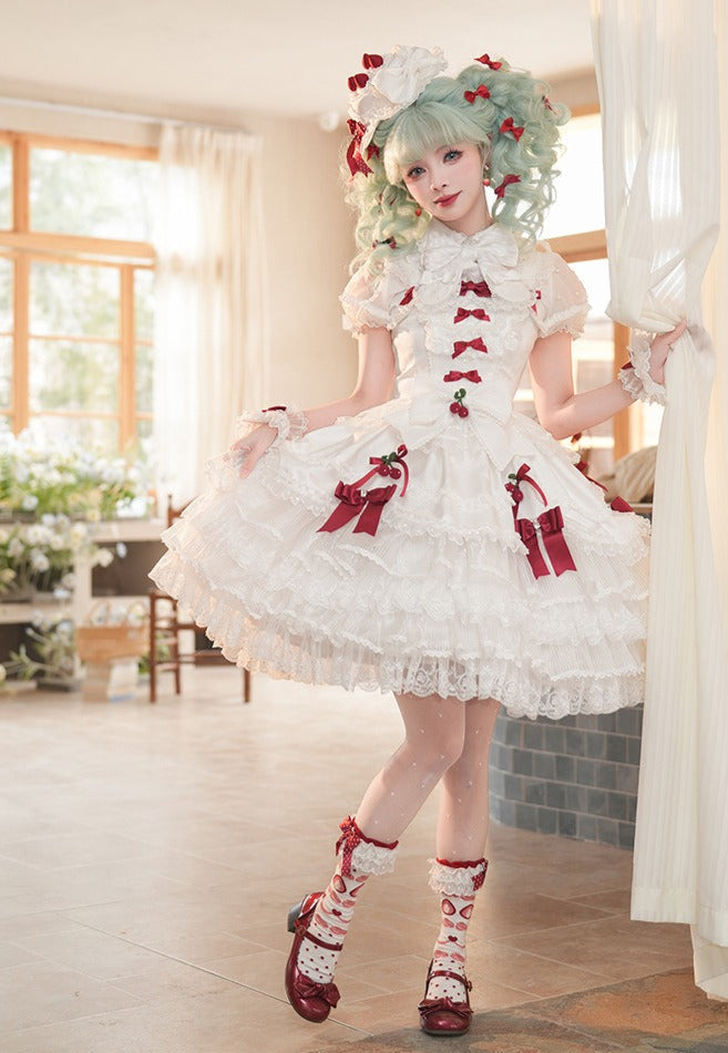 [Pre-orders until 2/10] Swing Strawberry Angel Luxury Jumper Skirt