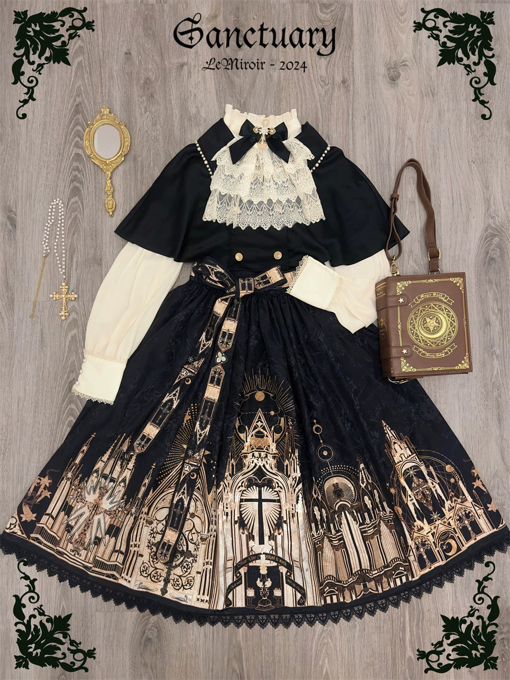 [Sale period ended] Sanctuary Gothic Lolita print skirt