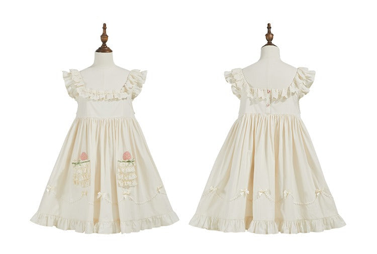 [Pre-orders available until 2/10] Swing Strawberry Angel Apron Jumper Skirt