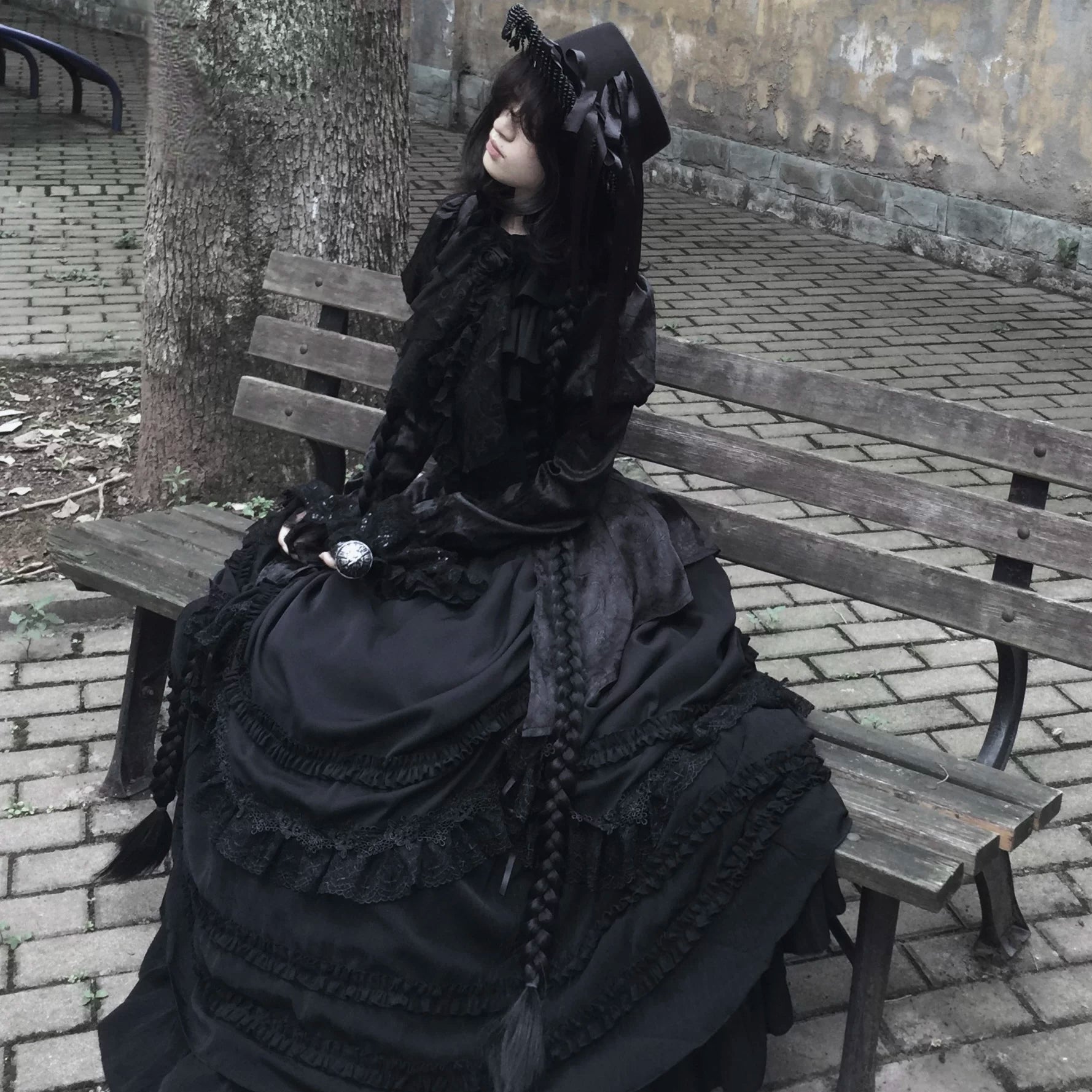 【受注予約7/29まで】黄昏の黒薔薇 ヴィクトリアンゴシックセットアップ