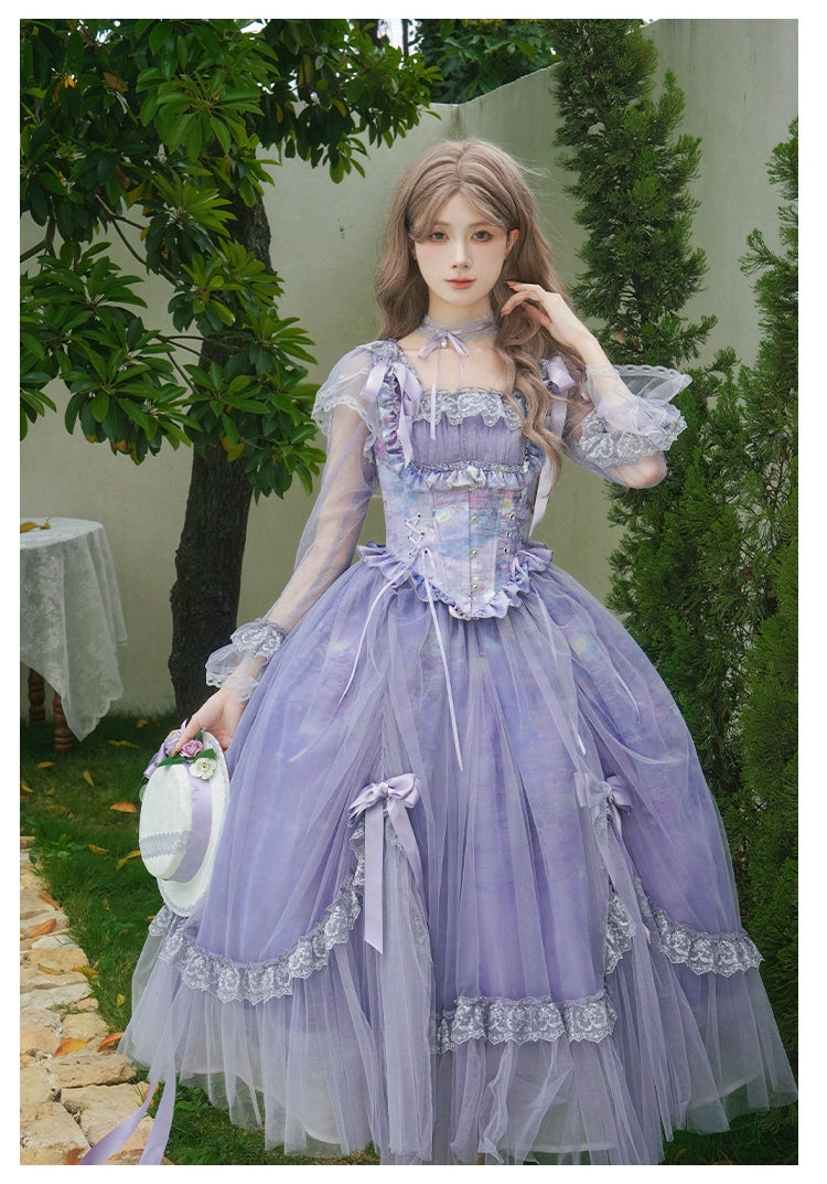【予約販売】Wisteria in the Mist シアーワンピース