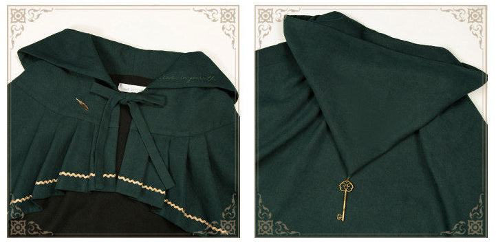 Berlin Letter グリーンチェックのジャンパースカート・ロング丈