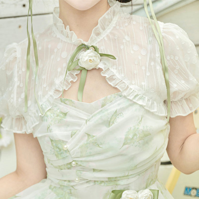 Lily of the valley 朝露のジャンパースカートとボレロ